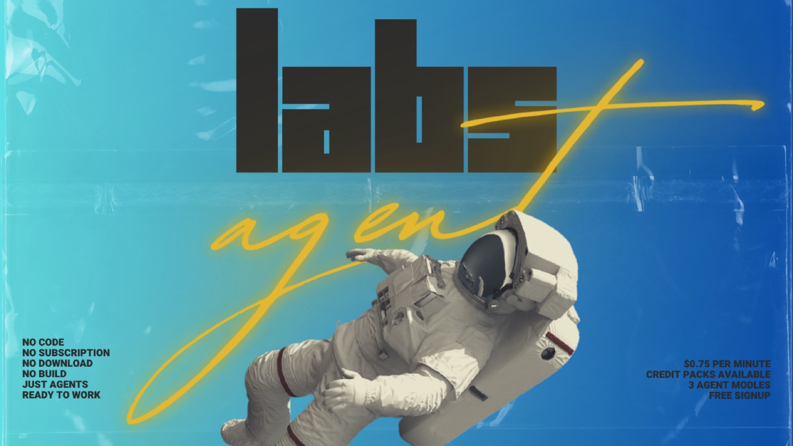 AgentLabs ad — astronaut