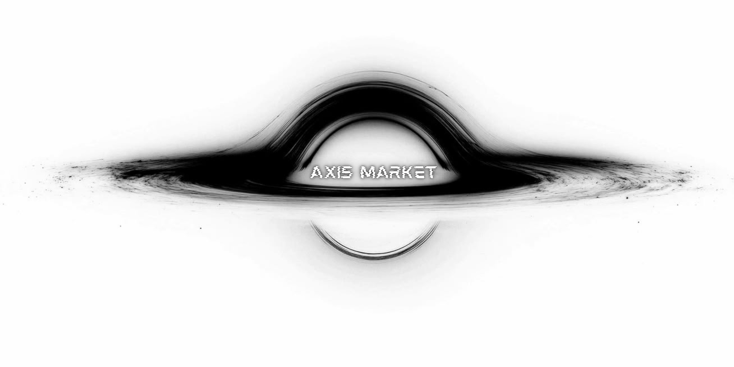 AXIS Market — black hole, inverted white